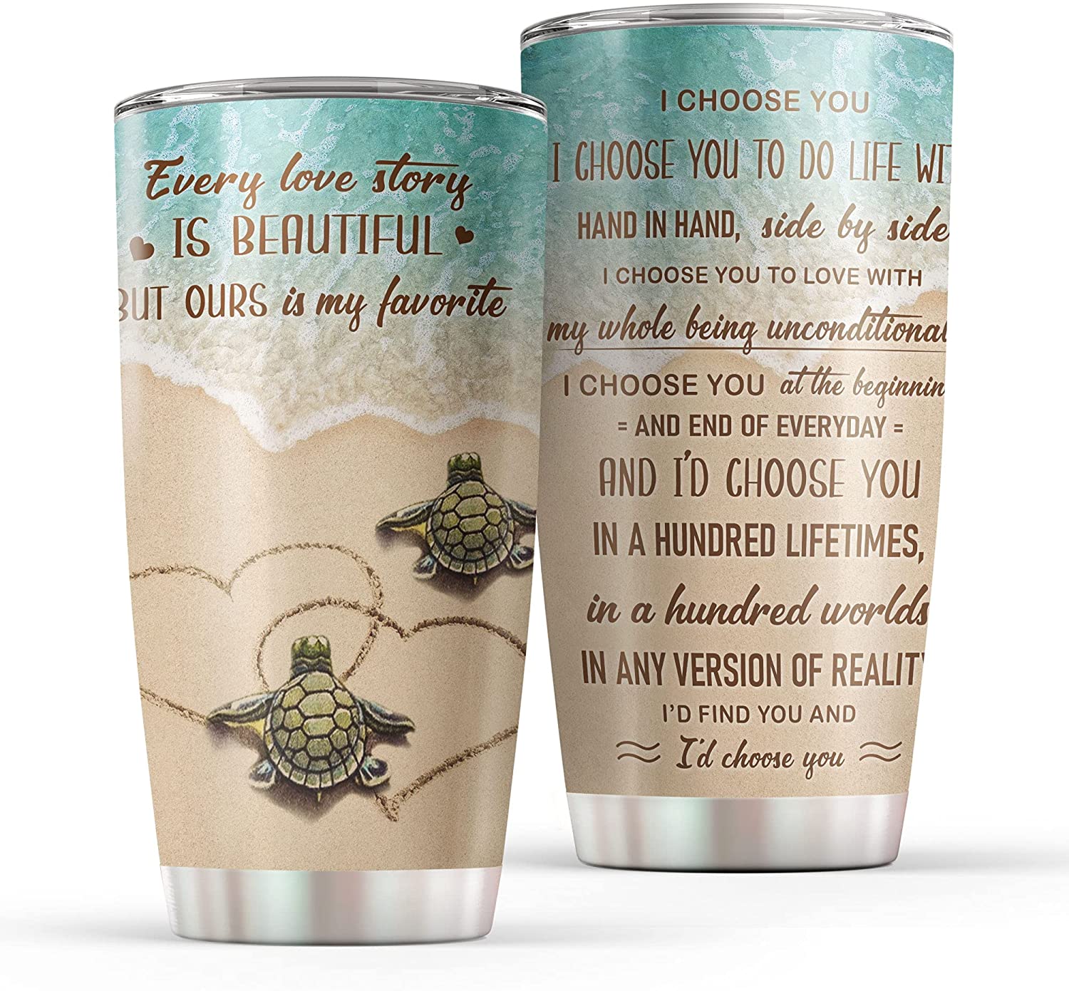 To My Wife Tumbler Christmas Gift Idea – I Choose You Tumbler 20Oz For Wife