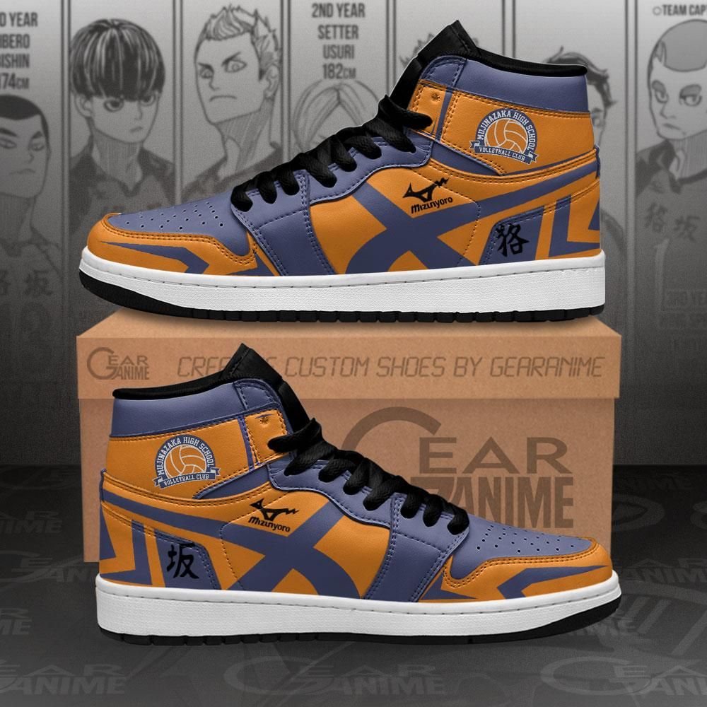 Mujinazaka High Haikyuu Custom Anime Mn10 Air Jordan Shoes Sport Sneakers