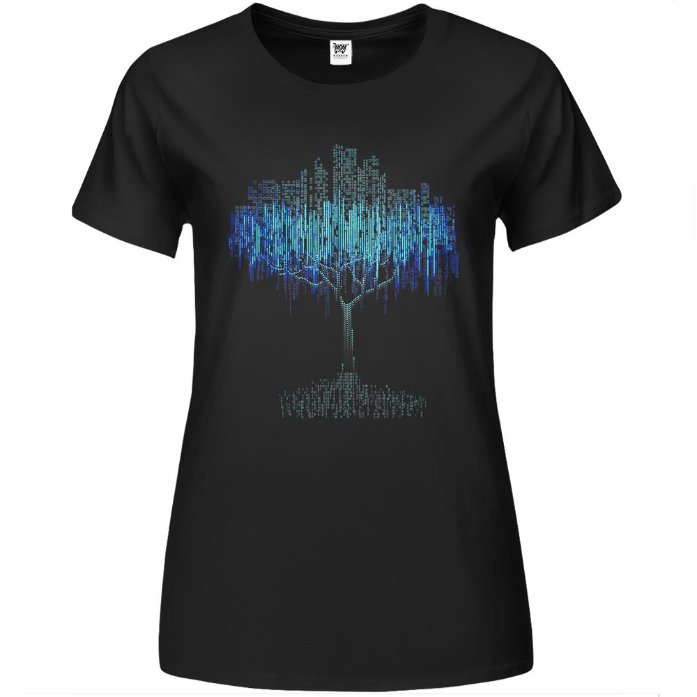 Binary Tree Coding Computer Programmer Premium Womens T Shirts