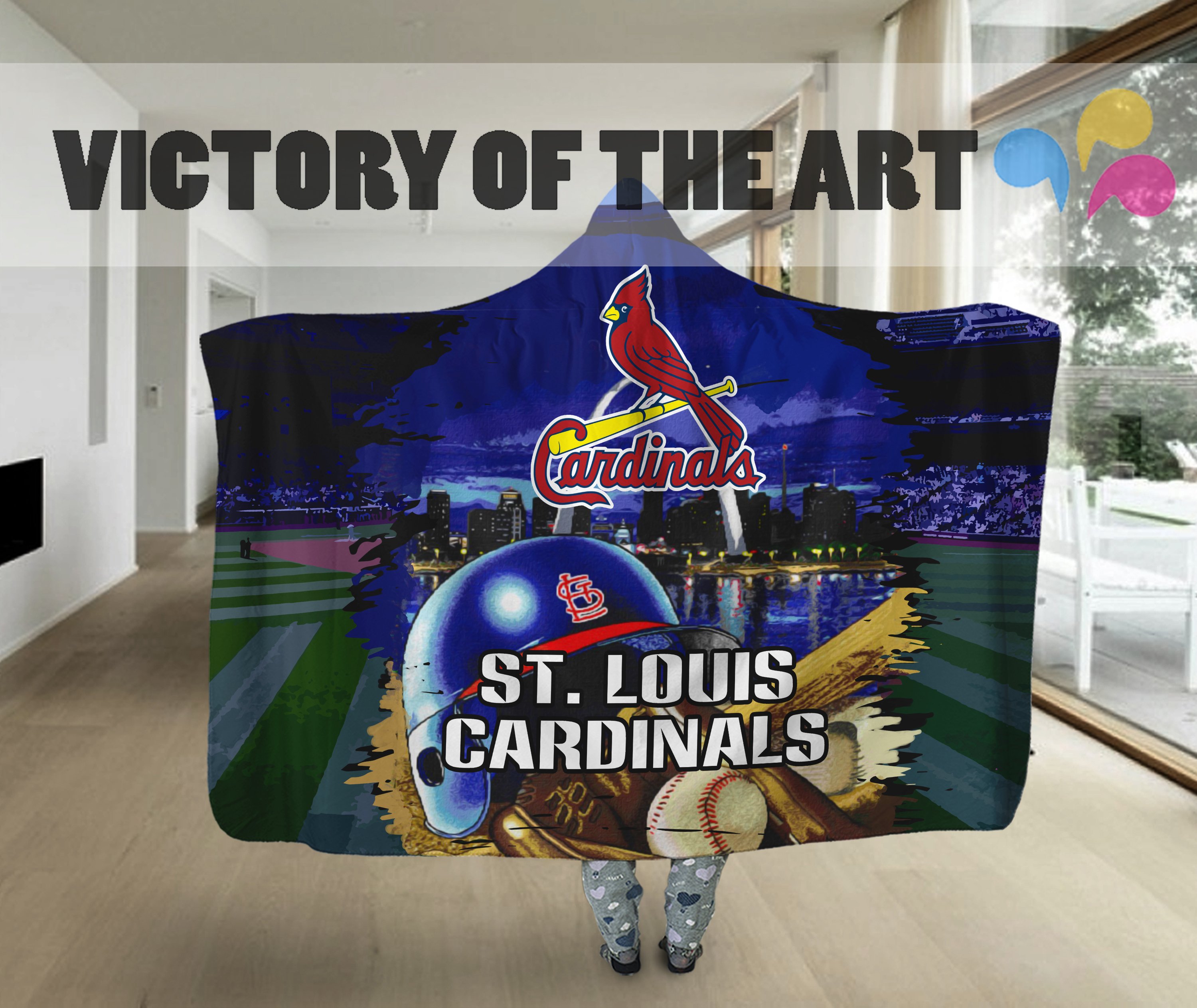 Special Edition St. Louis Cardinals Home Field Advantage Hooded Blanket