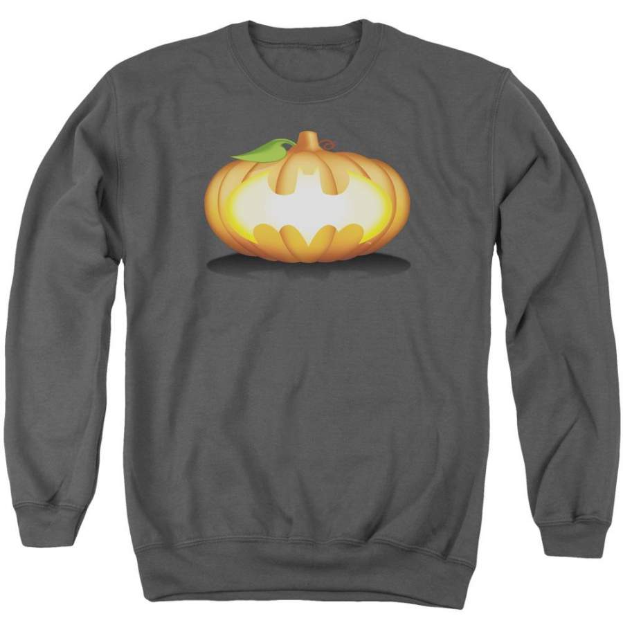 Batman – Bat Pumpkin Logo Adult Crewneck Sweatshirt