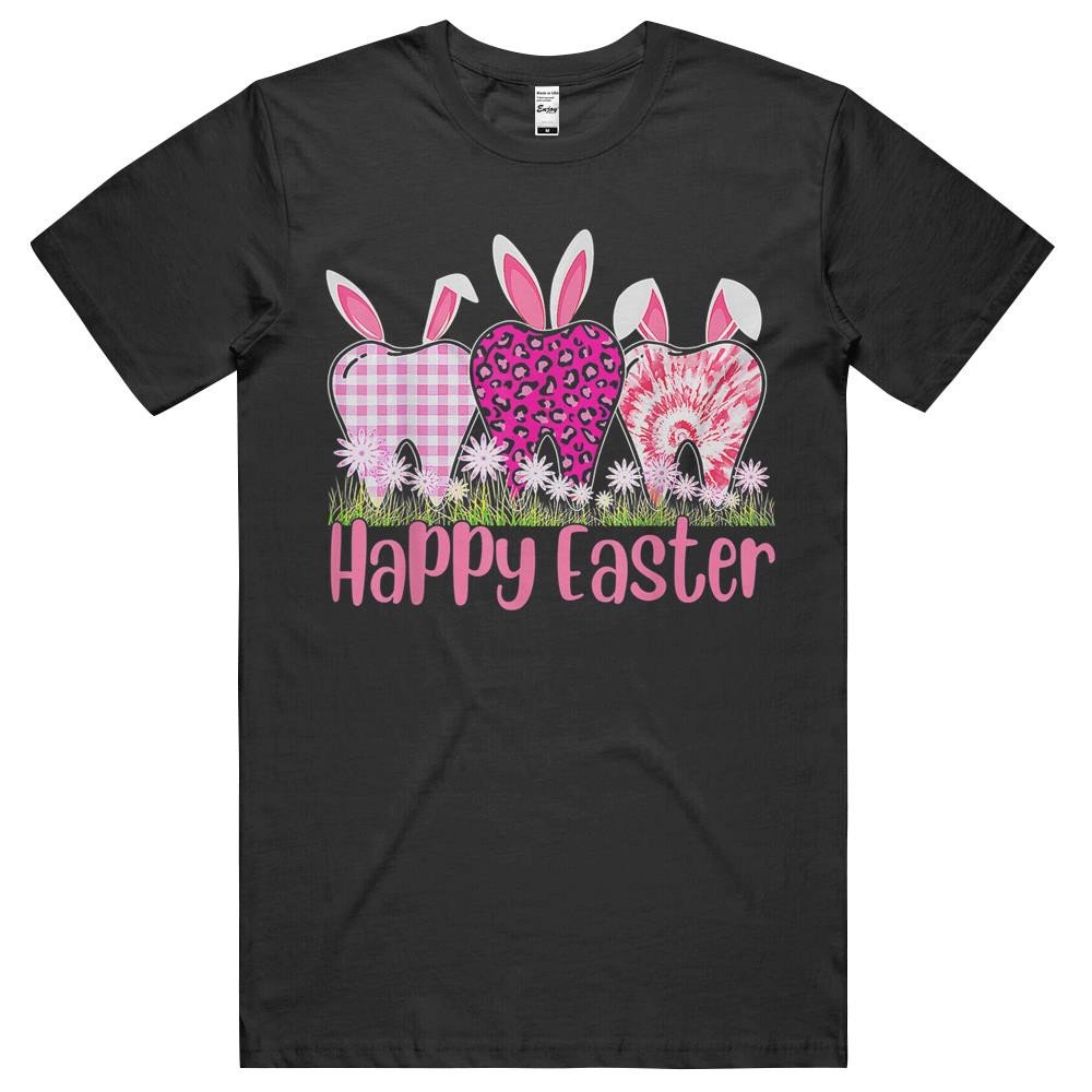 Dentist Happy Easter Day 2022 Bunny Tooth Dental Assistant T-Shirt