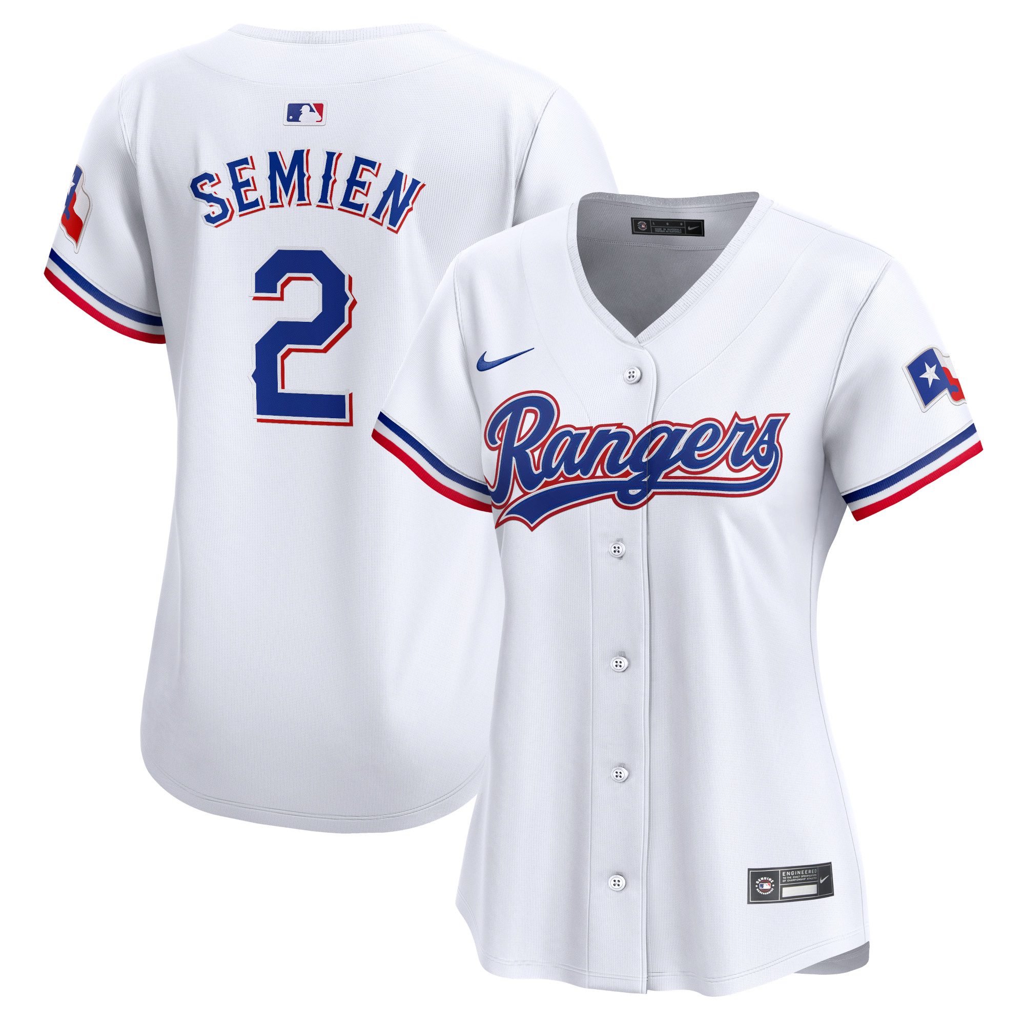 Marcus Semien Texas Rangers Women's Home Limited Player Jersey – White