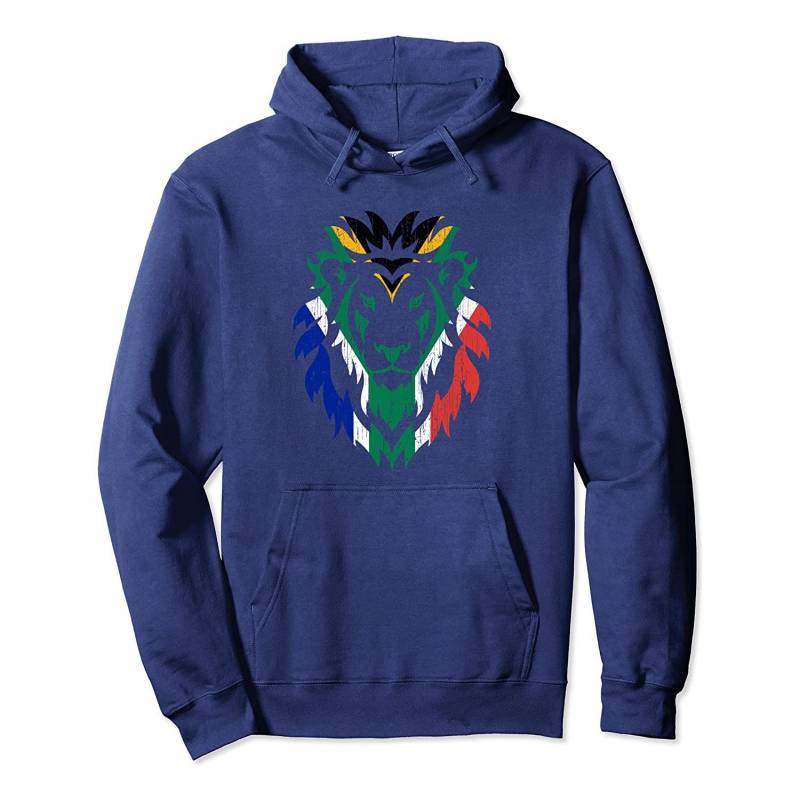 South Africa Flag Tribal Lion Head for South Africans Pullover Hoodie, T-Shirt, Sweatshirt, Tank Top, Racerback, Dolman