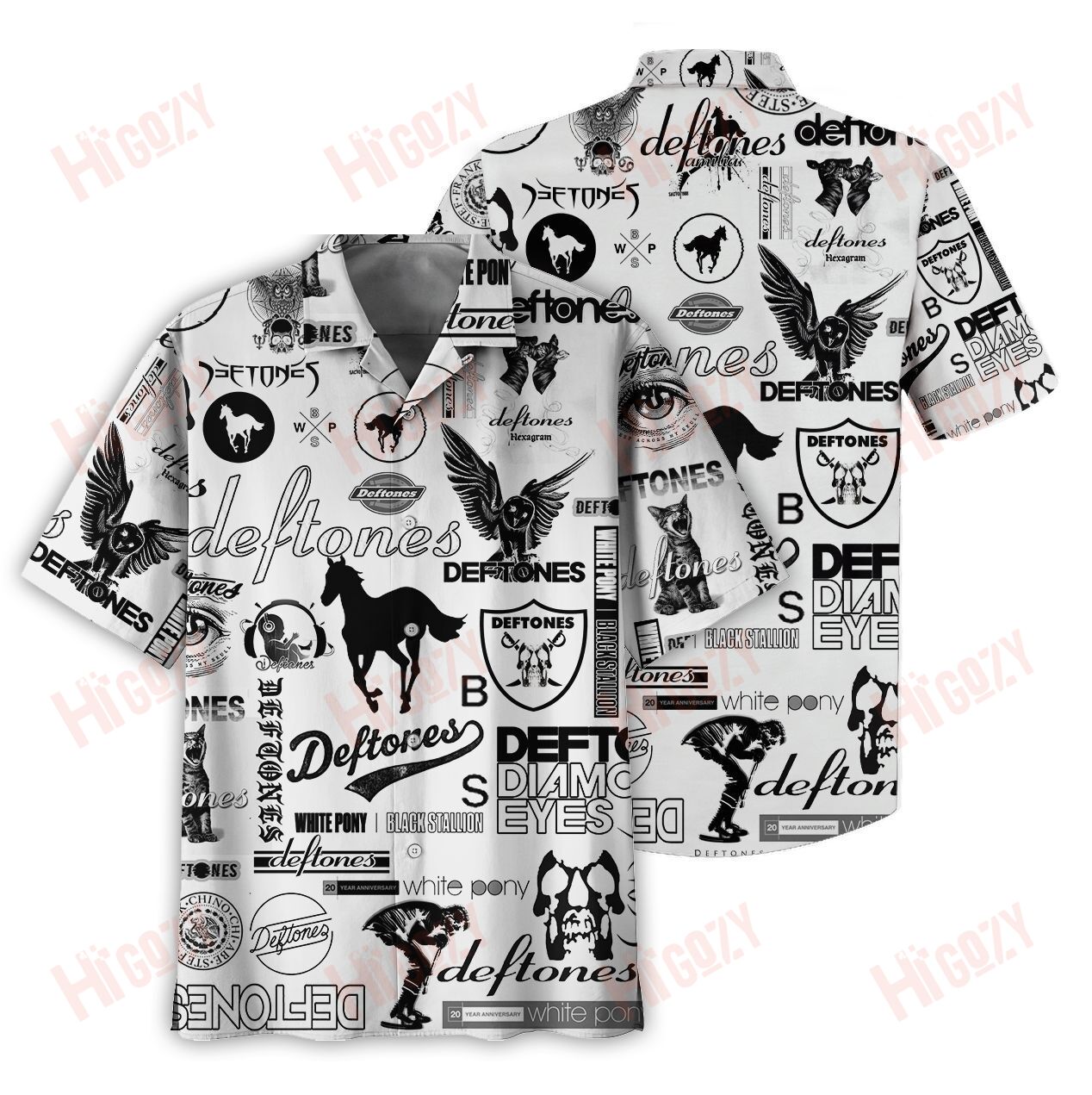 Deftones Hawaiian Sleeve Aloha Shirts Ha23098