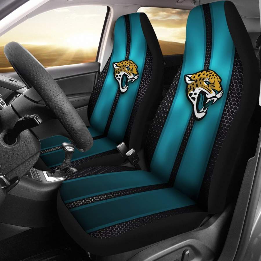 Incredible Line Pattern Jacksonville Jaguars Logo Car Seat Covers