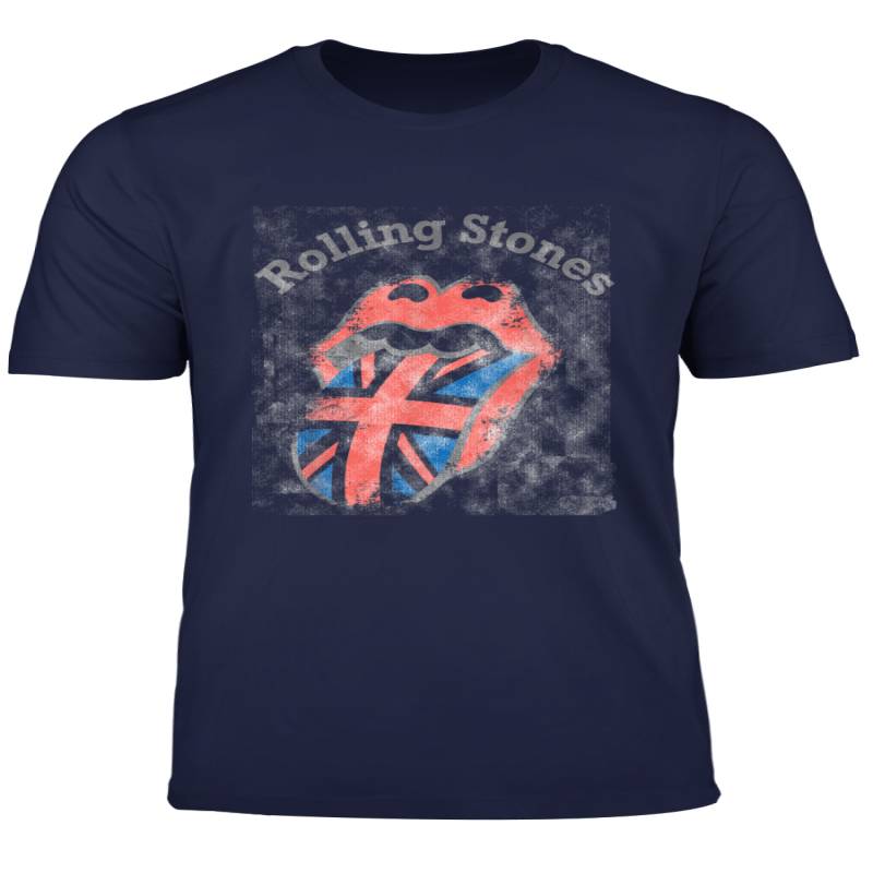 The Rolling Stones Official Distressed Union Jack T Shirt - Micalshop