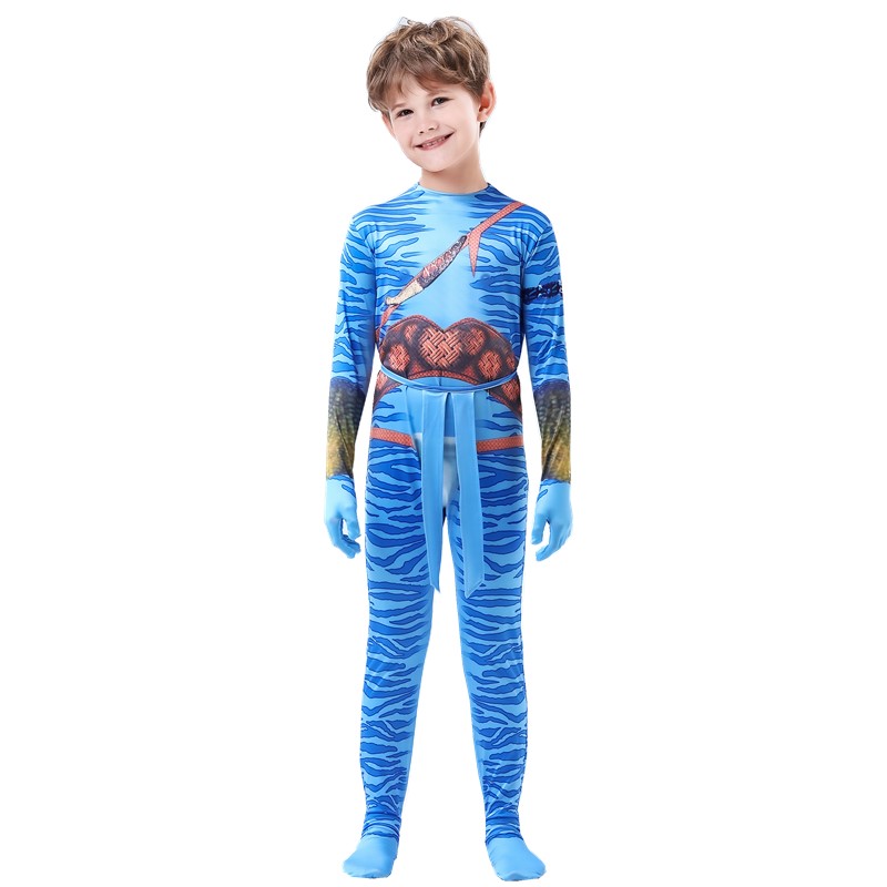 Avatar 2 Cosplay Costume Adult Kids Zentai Bodysuit Hero Jumpsuits Cosplay Halloween Kids Boy Girl Party Costume alx