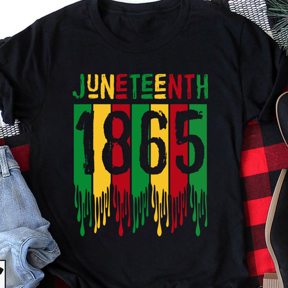 Juneteenth Tee Shirt June 19Th 1865 Freedom Day Melanin Personalizable – Standard T-Shirt