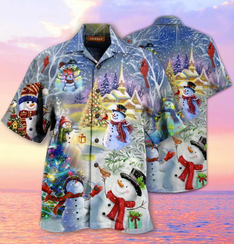 Snowman Hawaii Shirt Ha40144