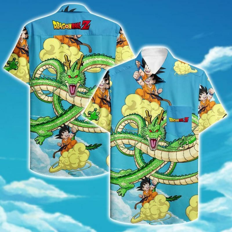 Dragon Ball Goku Hawaii Graphic Print Short Sleeve Hawaii Casual Shirt Ha16446