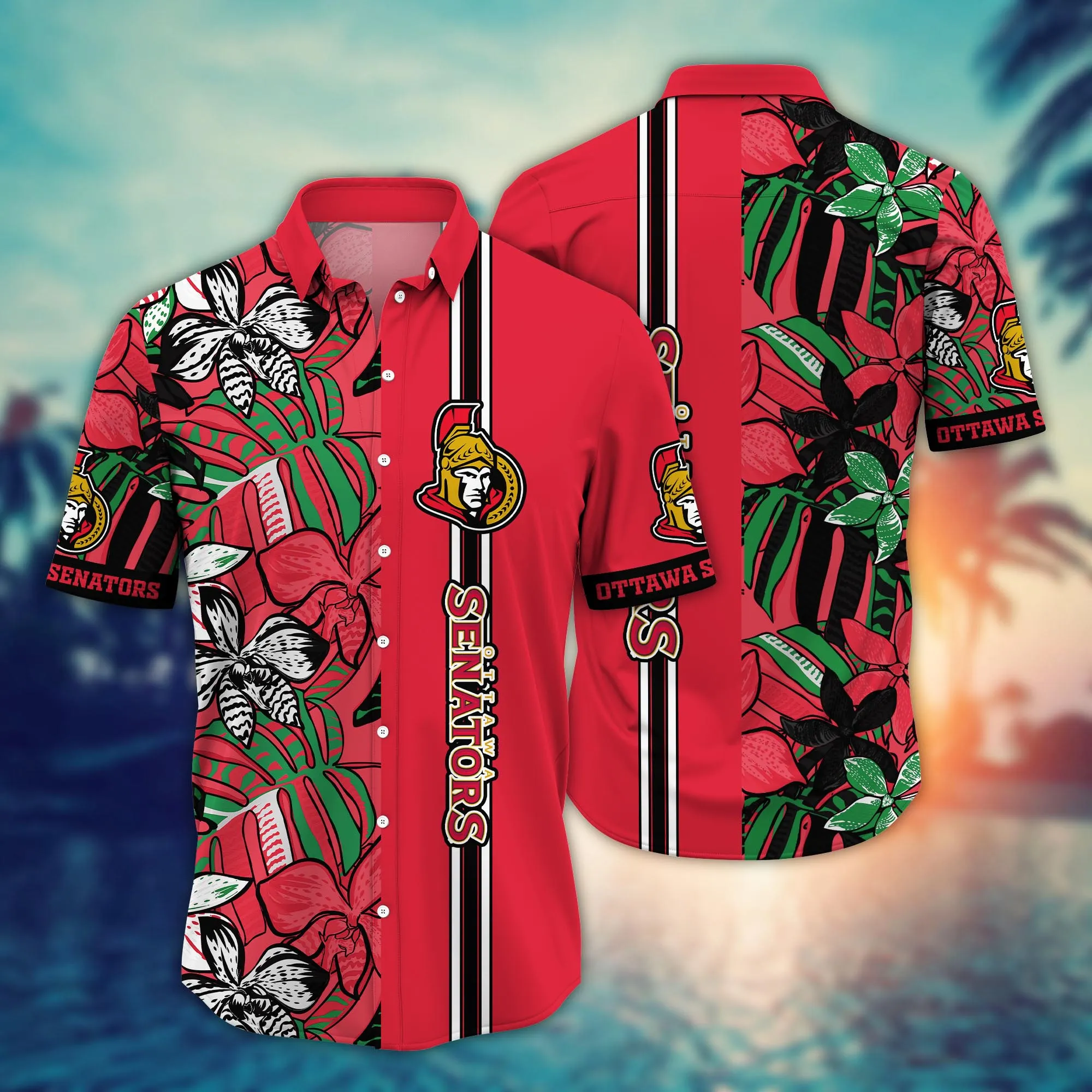 Ottawa Senators Nhl Hawaiian Shirt Warm Season Aloha Shirt