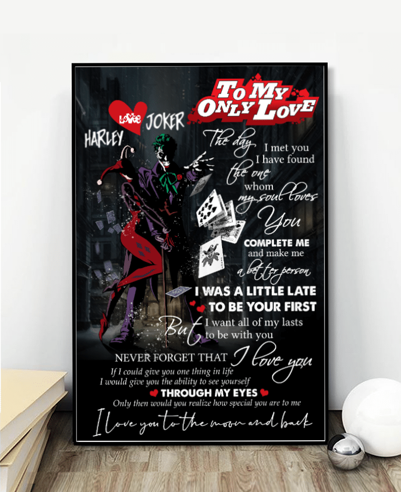 Joker never forget that I love you personalized poster – NH