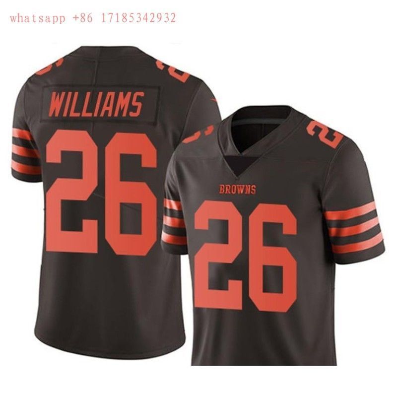 Cleveland Browns Damien Williams #26 NFL 2020 Brown Jersey Jersey