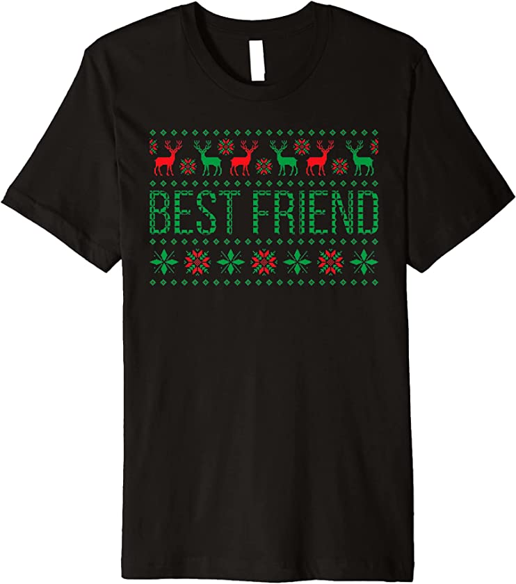 Xmas Matching Outfits for Holiday Best Friend Ugly Christmas Premium T-Shirt