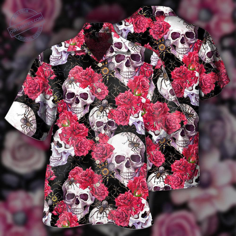 Skull And Roses Hawaii Shirt Ha2236