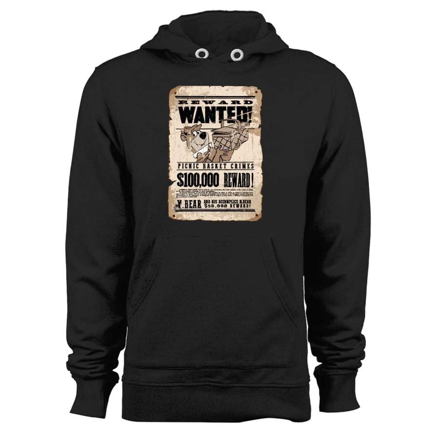 Yogi Wanted Poster Distressed Unisex Hoodie