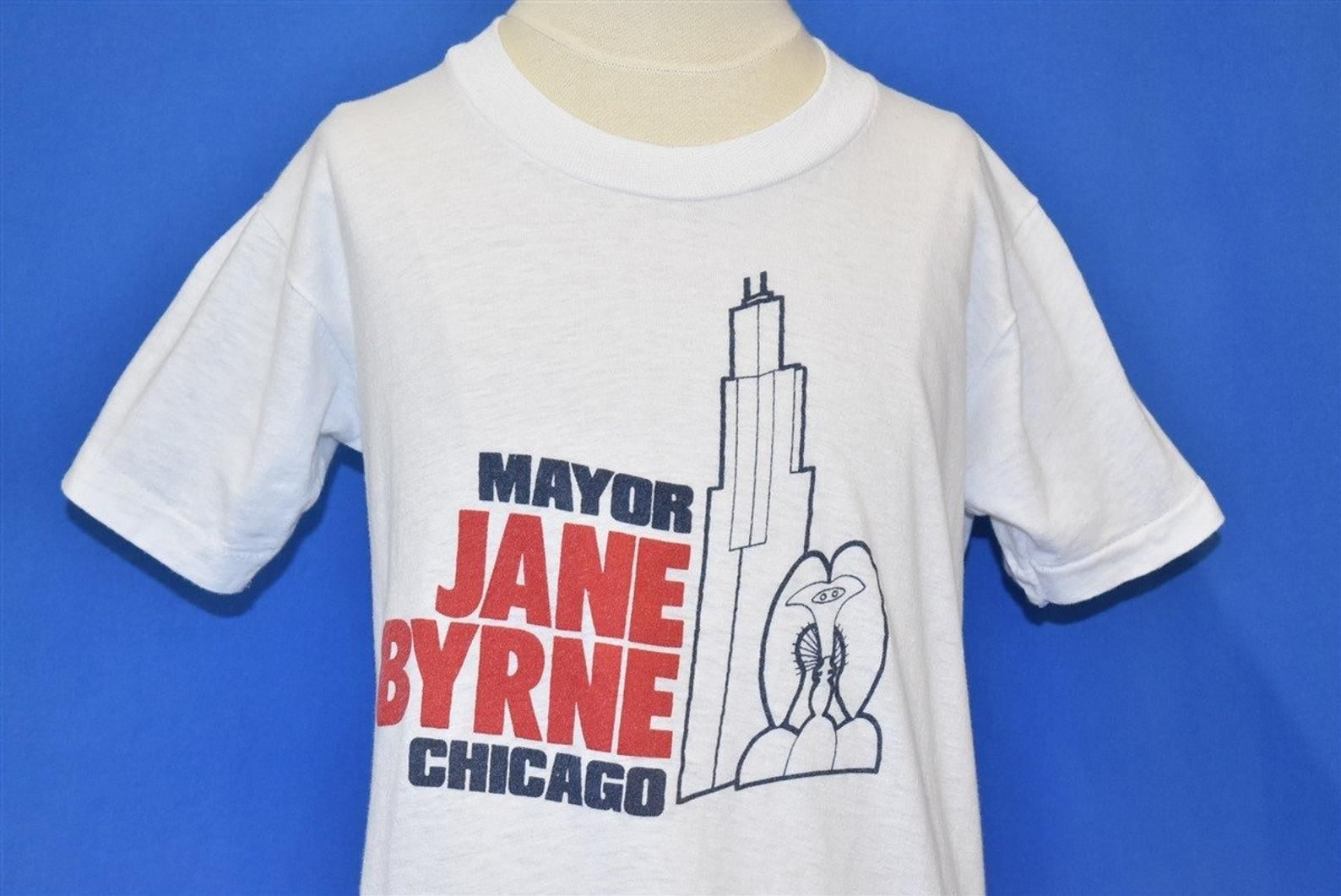 80S Mayor Jane Byrne Chicago Sears Tower T-Shirt