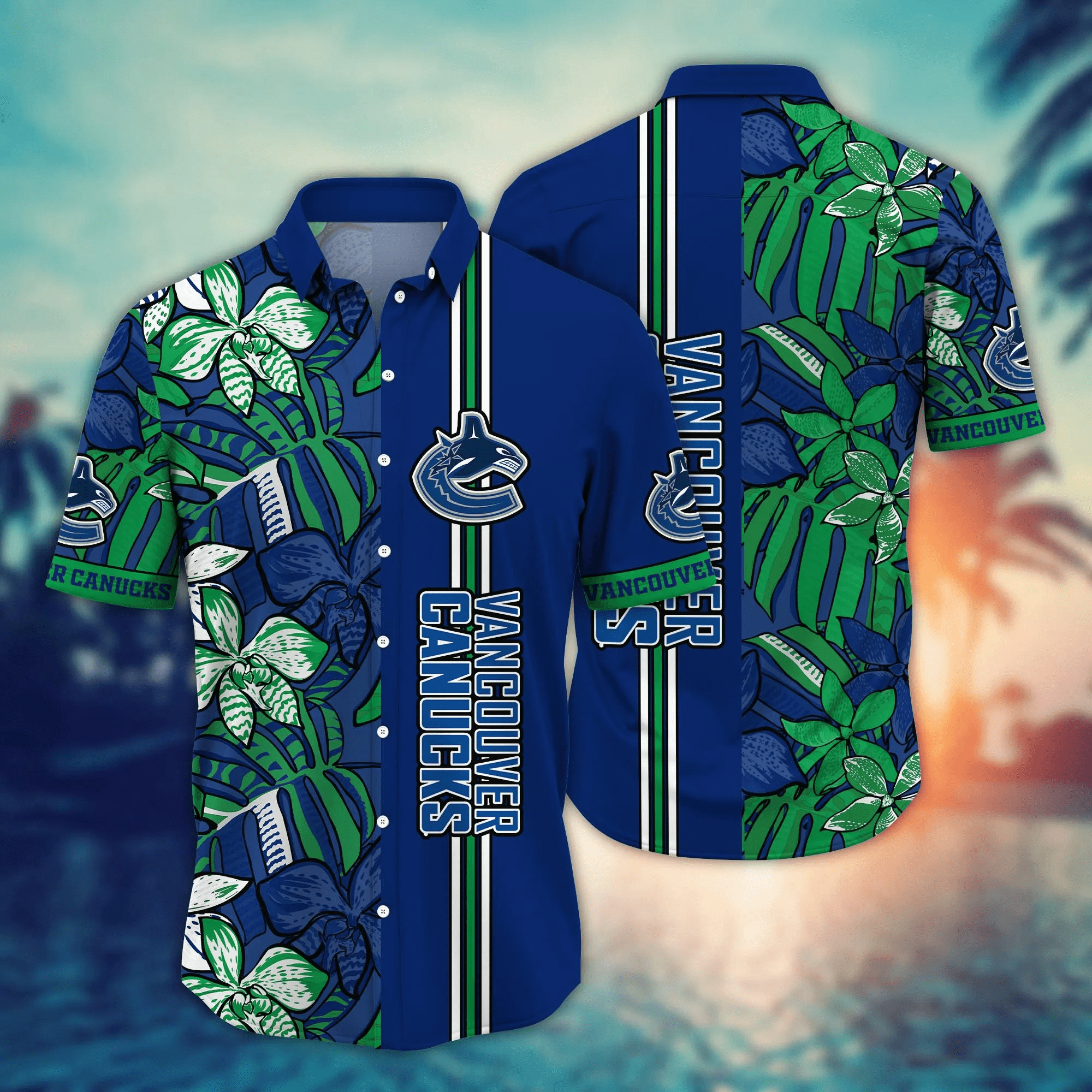 Vancouver Canucks Nhl Hawaiian Shirt Sea Shores Aloha Shirt