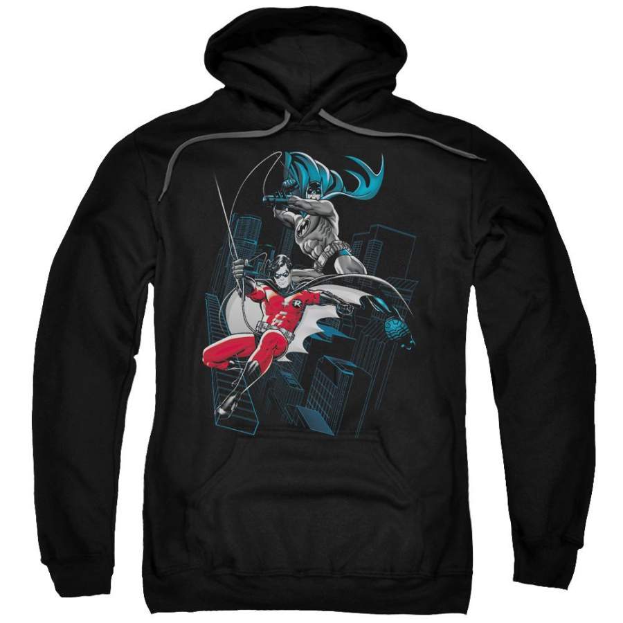 Batman – Black And White Adult Pull Over Hoodie