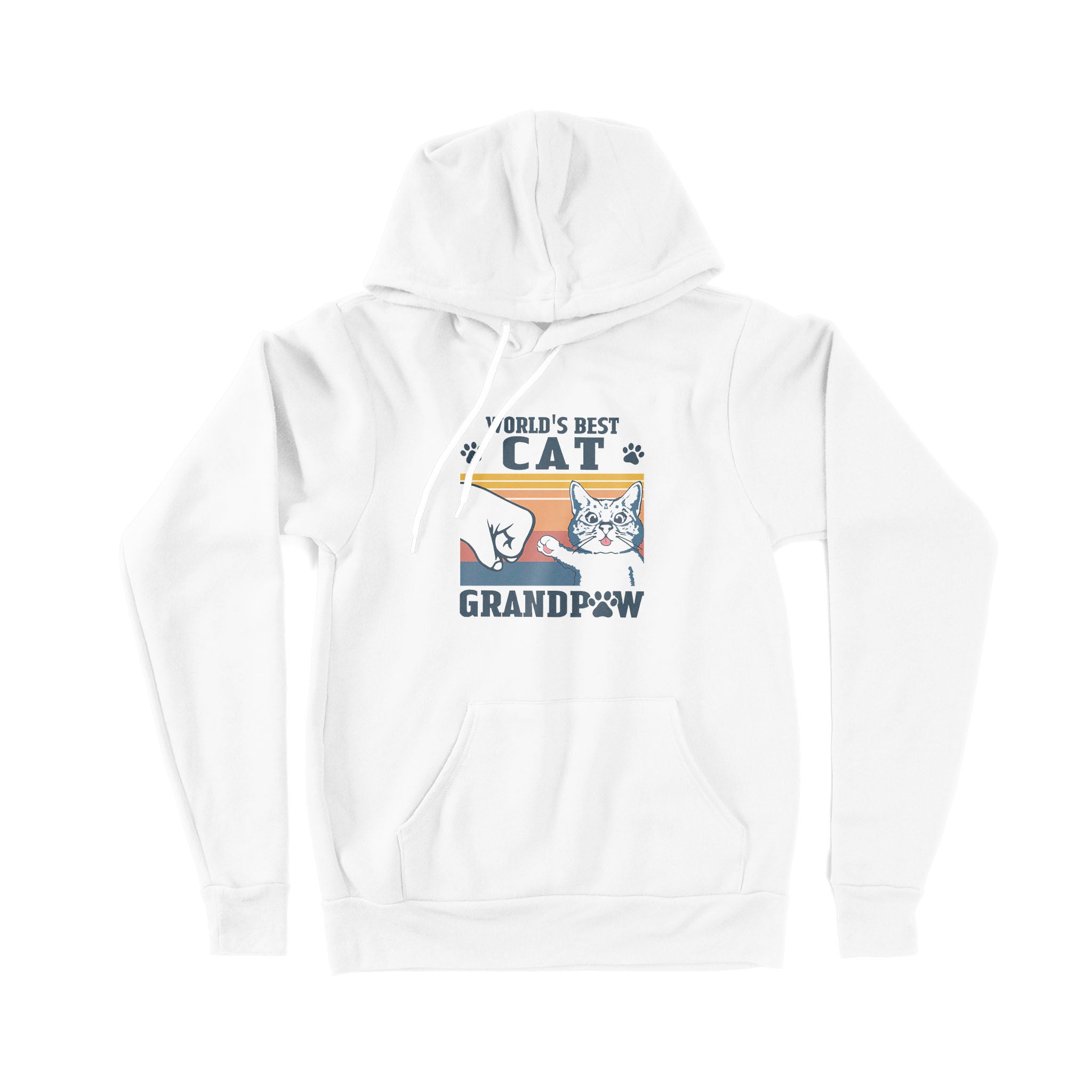 World Best Cat Grandpa Cat Lover – Premium Hoodie