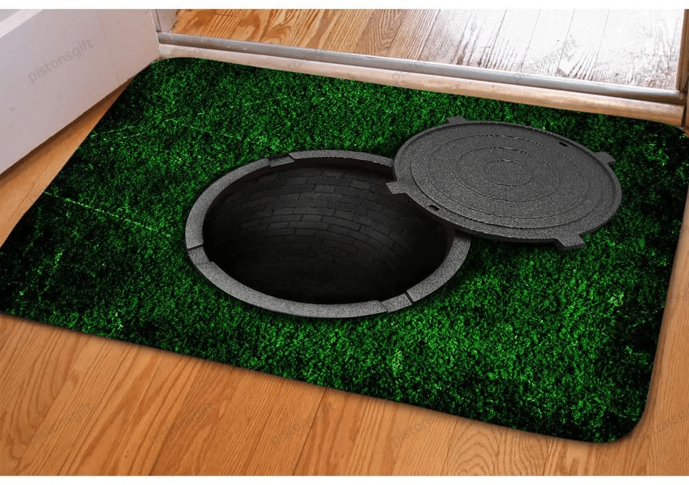 Mumeson 3D Funny Manhole Easy Clean Welcome Doormat | Felt And Rubber | Do1905