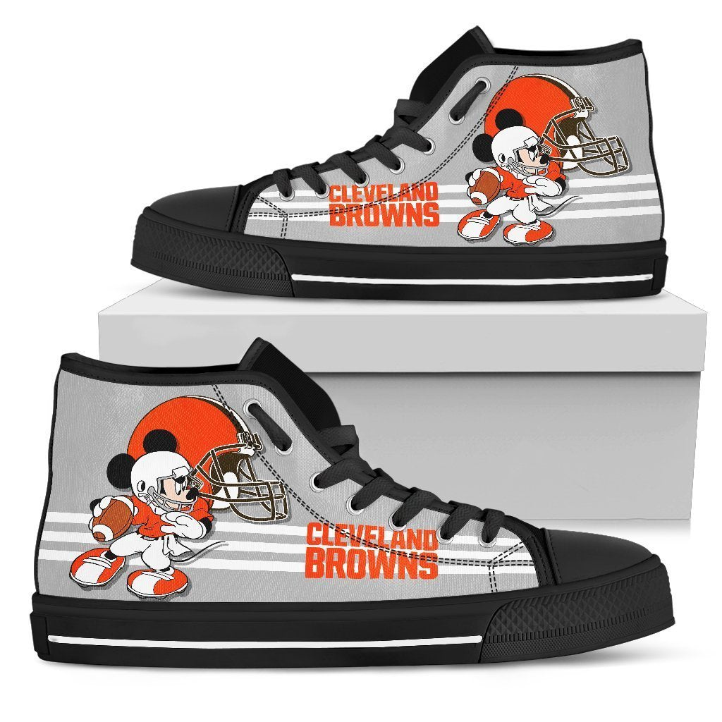 Cleveland Browns Sneakers High Top Shoes Fan Gift Pt19