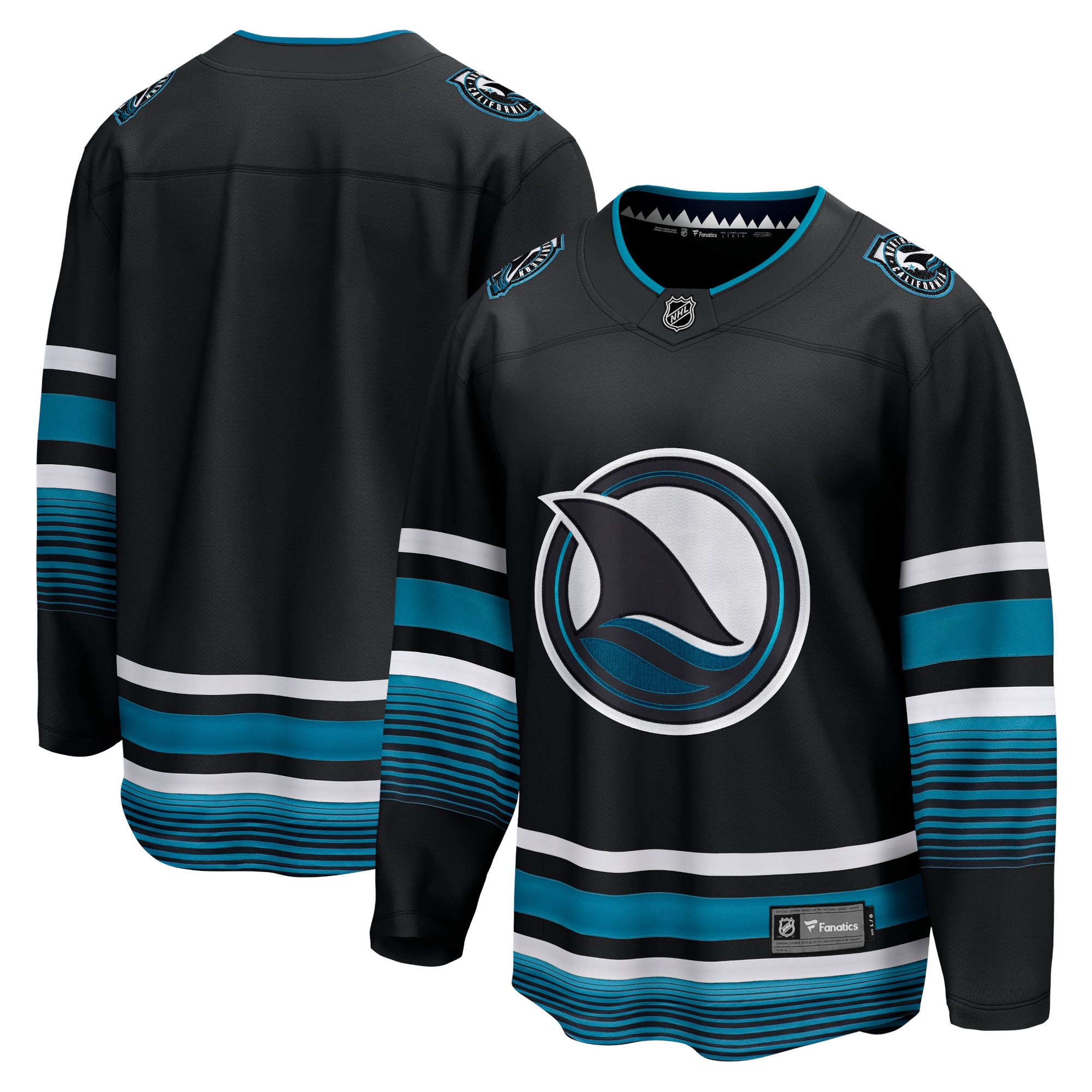 San Jose Sharks Branded Alternate Premier Breakaway Jersey – Black