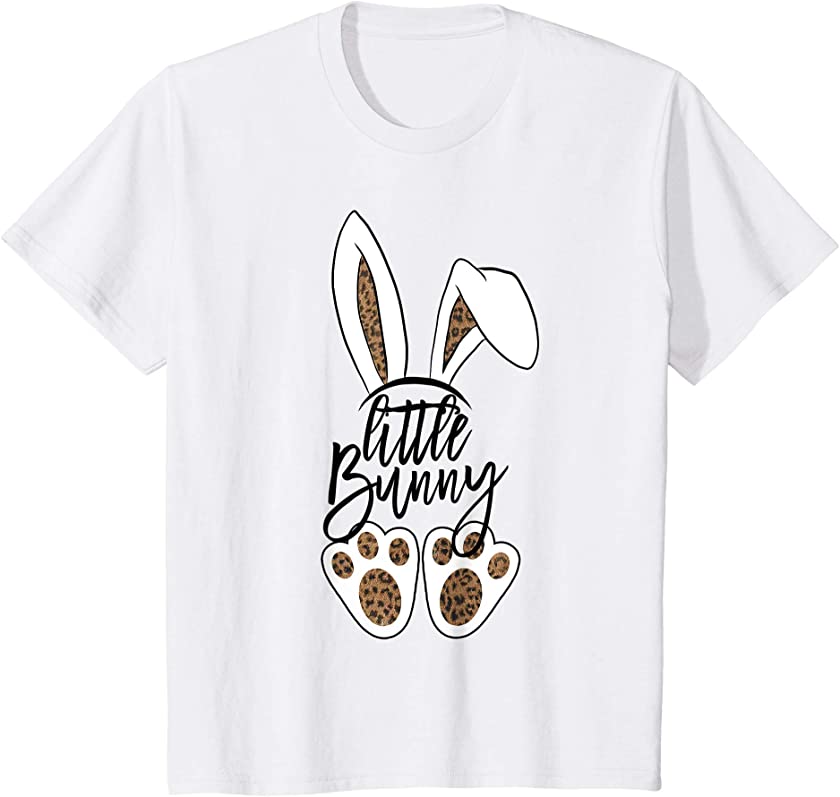 Kids Easter Rabbit Ear and Feet Design for Baby Girl Little Bunny T-Shirt