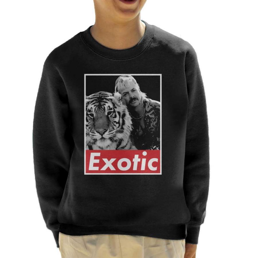 Joe Exotic Retro Tiger King Kid’s Sweatshirt