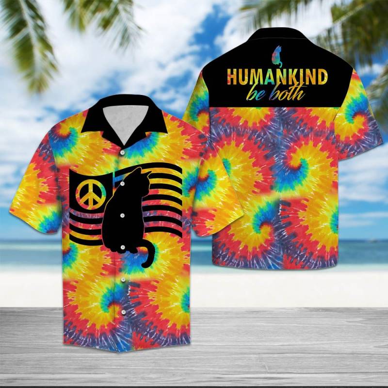 Cat Humankind Be Both Hawaii Shirt Ha28445