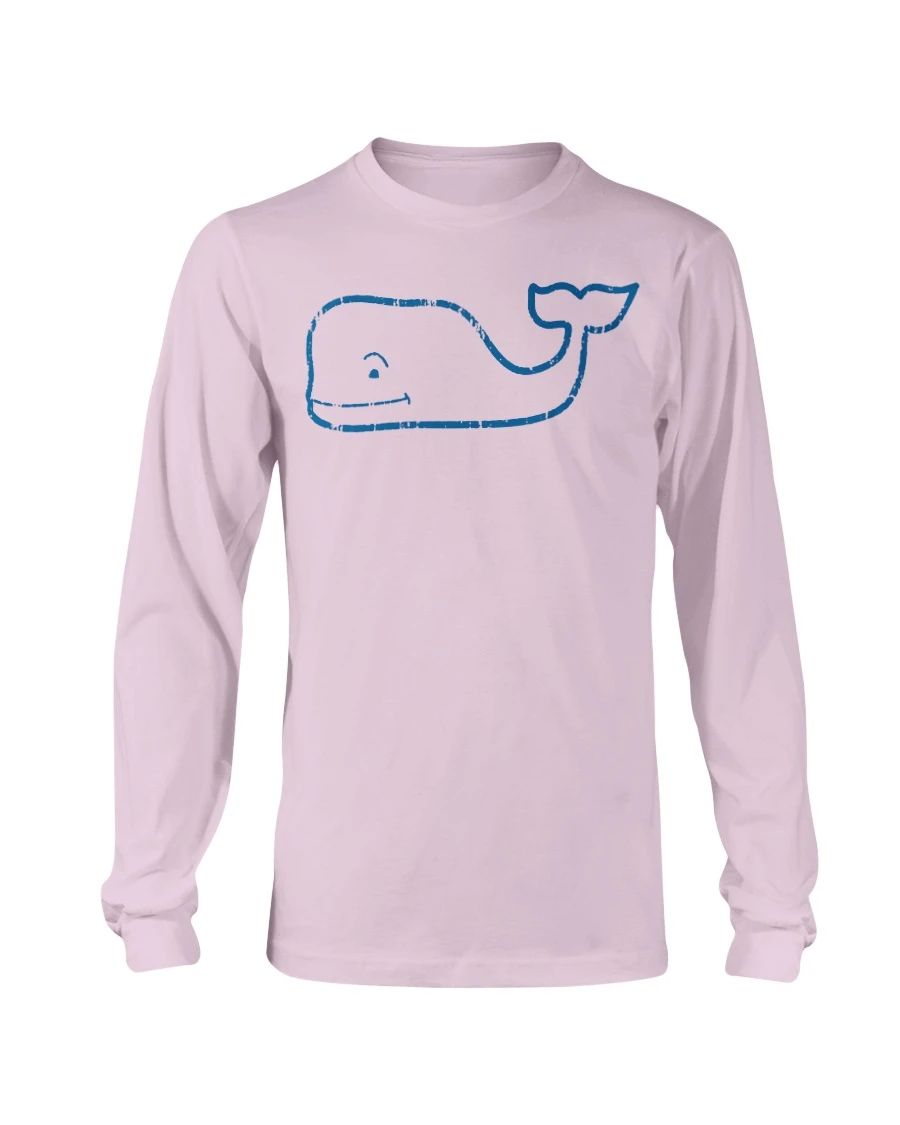 Gildan Long Sleeve Vintage Whale Graphic Pocket