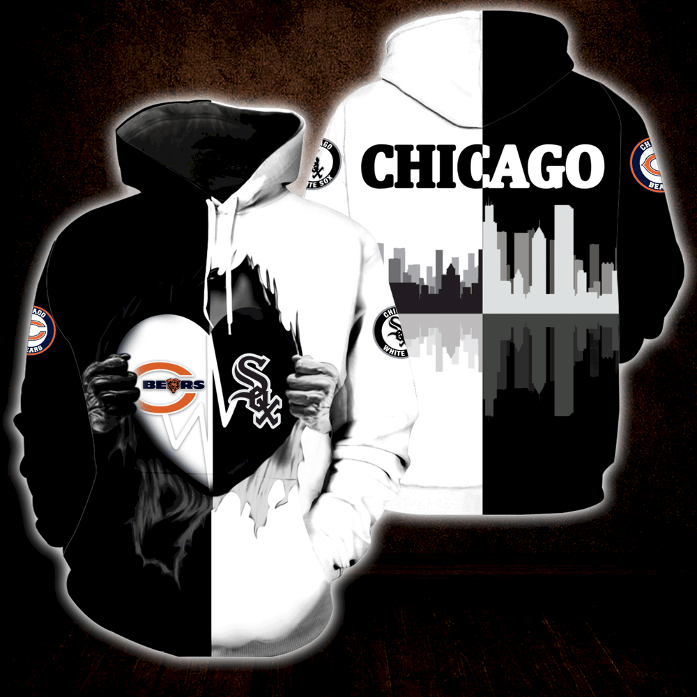 Chicago White Sox Chicago Bears    S1432 57 Unisex 3D Hoodie Gift For Fans