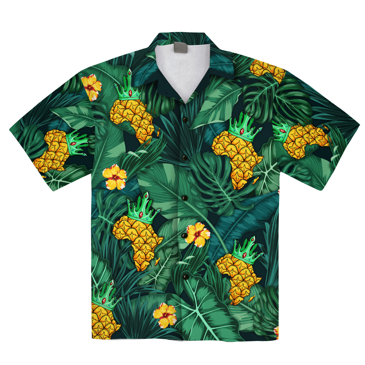 Buy African Map Pineapple Tropical Hawaii Aloha Shirts Ha98171