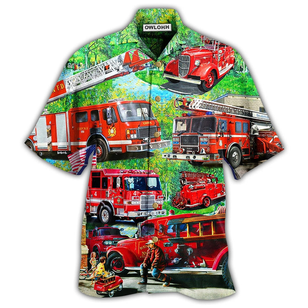 Firefighter Brave Just Like My Daddy Hawaii Shirt Ha72403