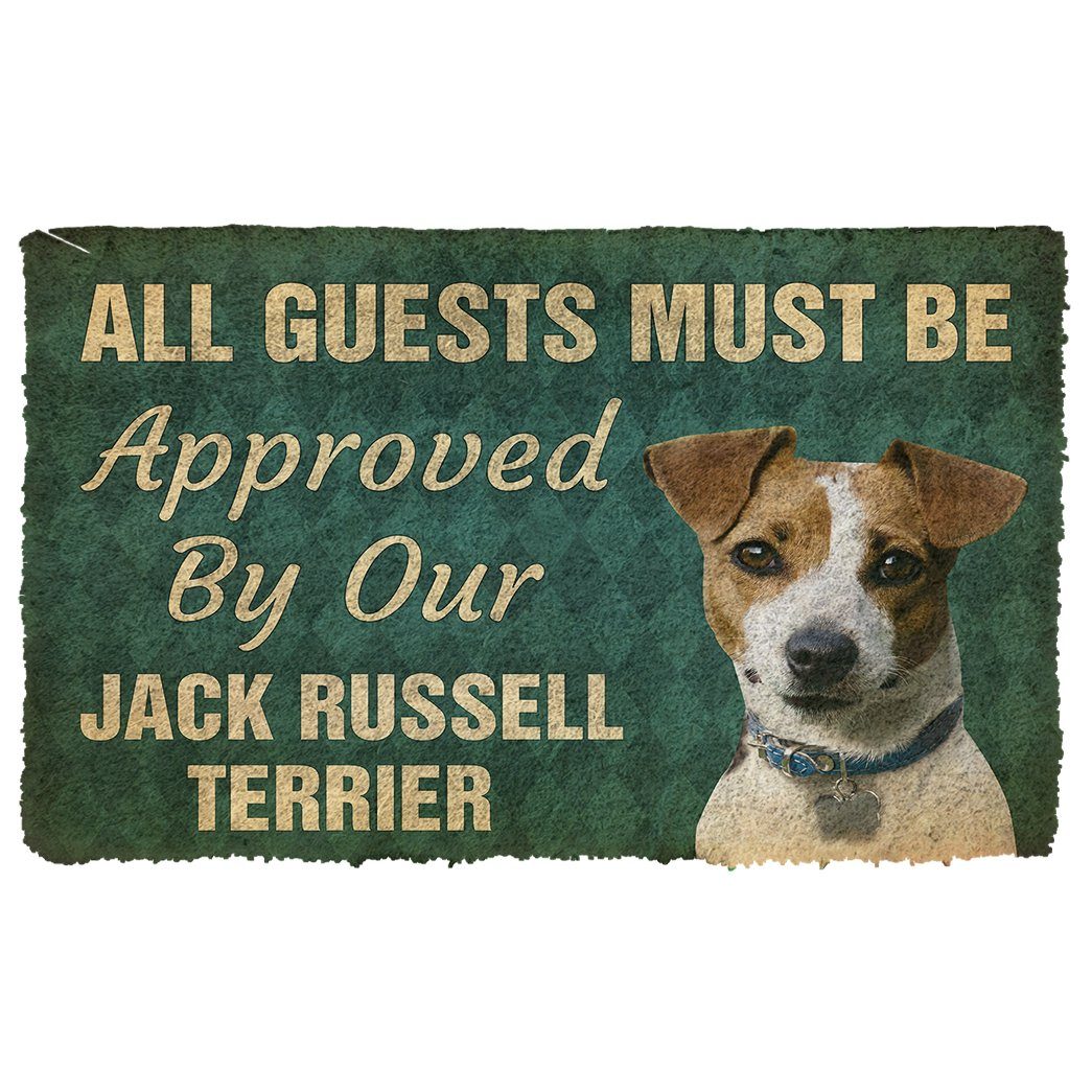 Gearhumans  Gearhuman 3D Must Be Approved By Our Jack Russell Terrier Custom Doormat