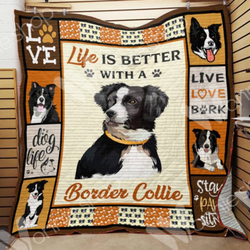 Border Collie Dog Blanket OCT1801 76O57