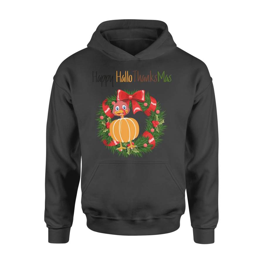 Christmas Gift A Chicken In Pumpkin Body And Laurel’s Christmas Happly Hallo Thanks Mas – Standard Hoodie