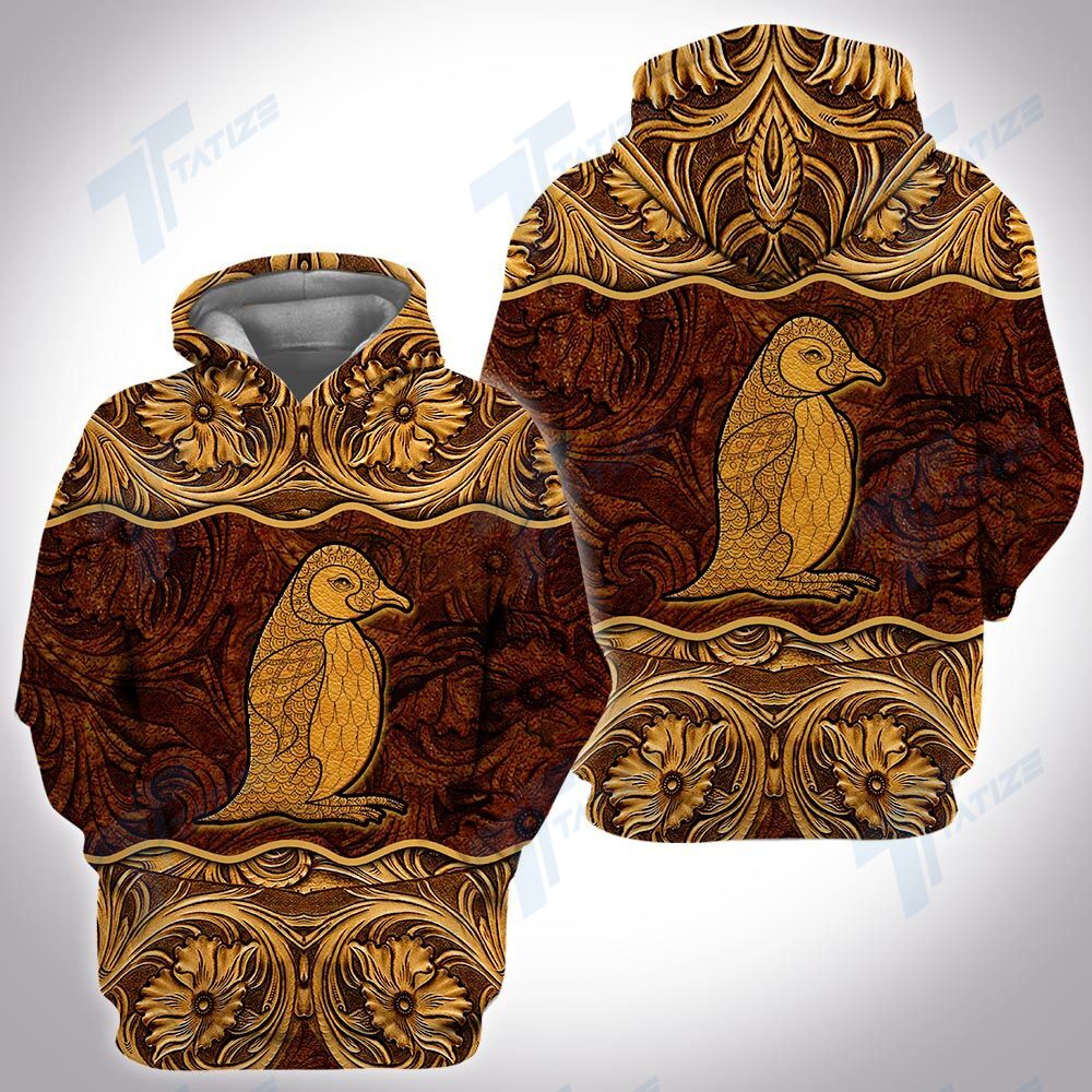 Leather wild animal penguin 3D All Over Printed Shirt, Sweatshirt, Hoodie, Bomber Jacket Size S – 5XL