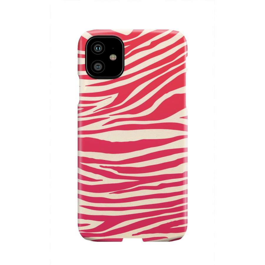 Hot Pink Zebra Pattern Print Phone Case