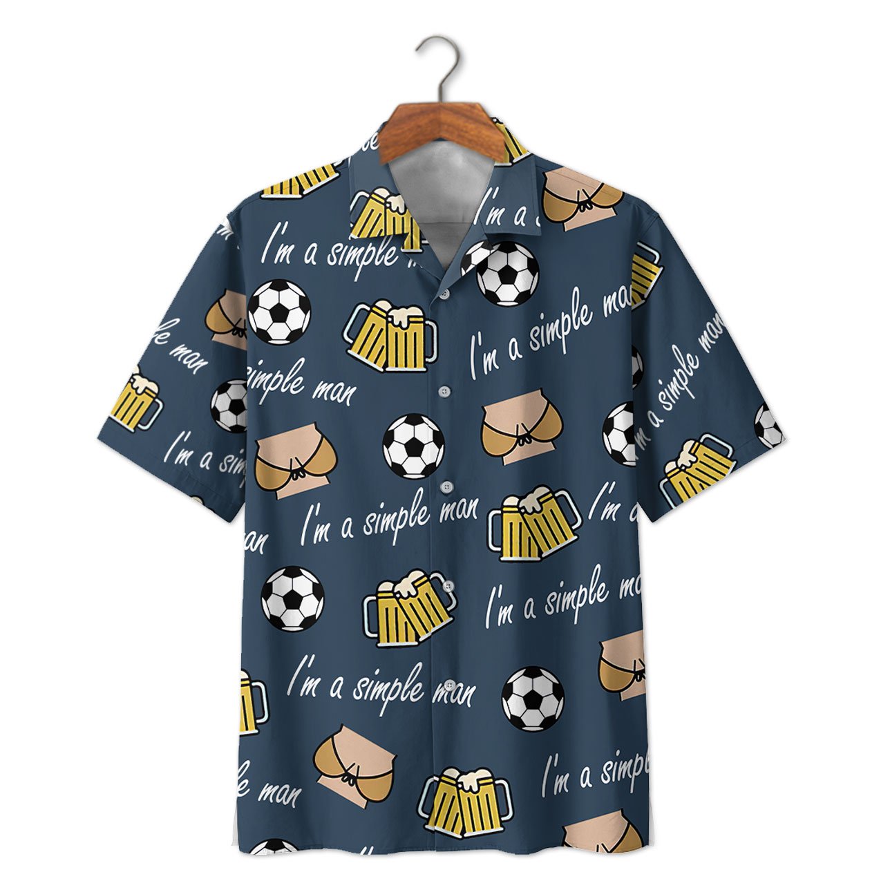 Famille Beer Soccer A Simple Man Hawaii Shirt Ha26614