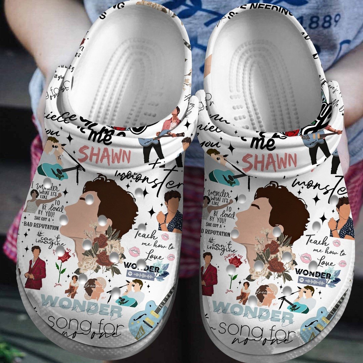 Shawn Mendes Singer Music Crocs Crocband Clogs Shoes Comfortable For Men Women and Kids 2