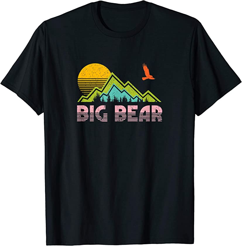 Big Bear Lake California Retro Vintage T-Shirt