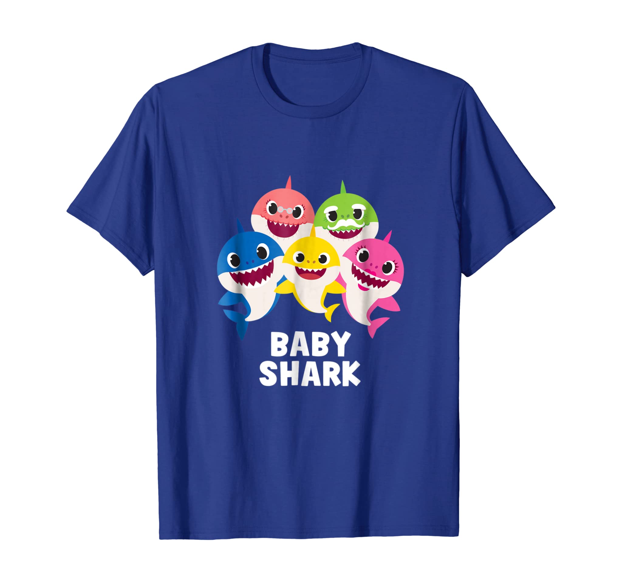 Pinkfong Baby Shark family t-shirt with text