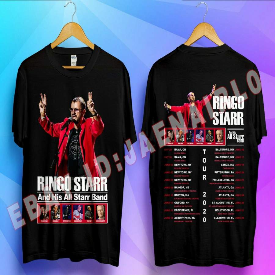 Ringo Starr shirt And His All Starr Band Tour 2020 Black T-Shirt Size S to 3XL