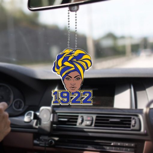 Sigma Gamma Rho 1922 Sgr Afro Woman Car Hanging Ornament