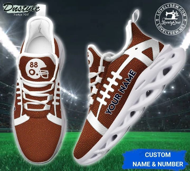 American Football Background Personalized Max Soul Shoes