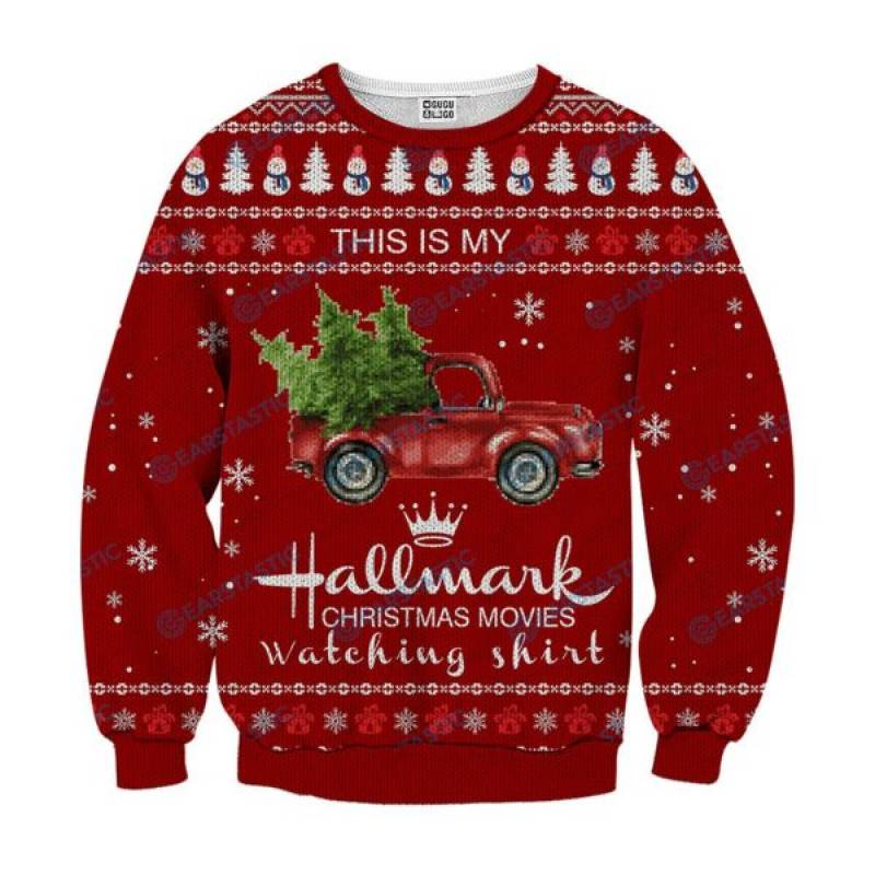 This is my hallmark christmas movie watching shirt ugly sweater – maria