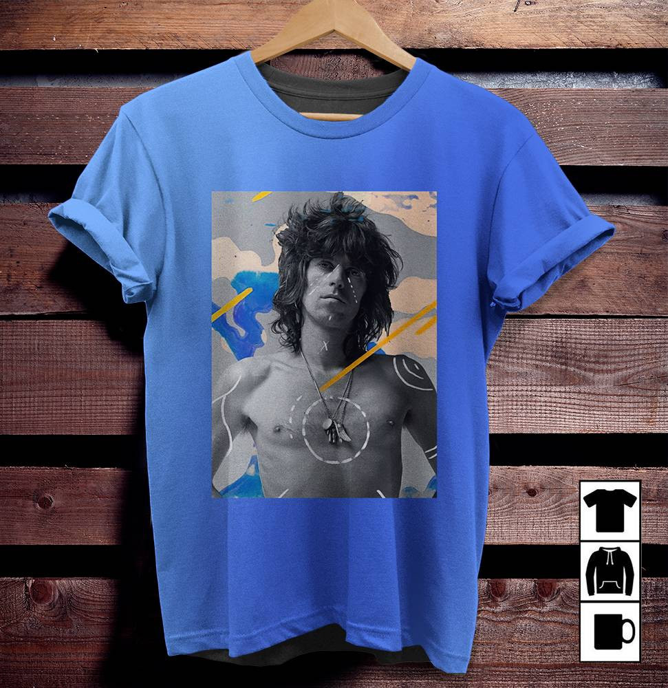 The Rolling Stones Merch Ruffmercy Keith Tshirt Sweatshirt Hoodie – Royal Blue