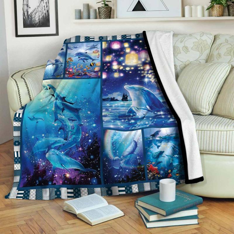 Dolphin JQQ1141 Fleece Blanket